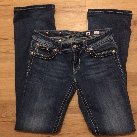 Miss Me Denim - Miss me jeans with embellished pockets